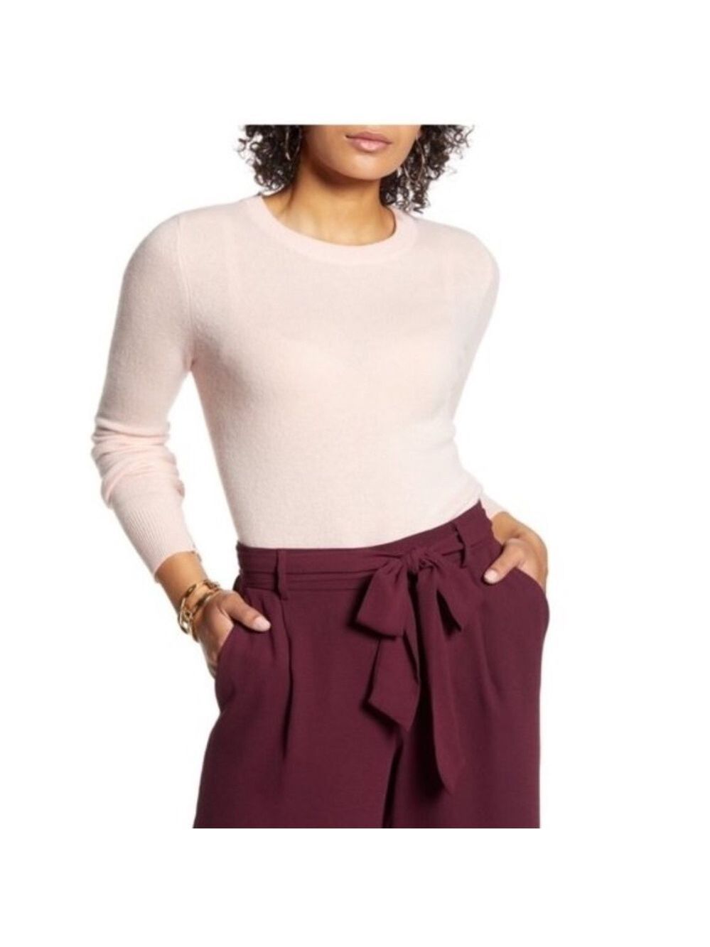 Halogen Crewneck Cashmere Sweater